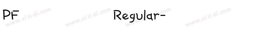 PF频凡胡涂体 Regular字体转换